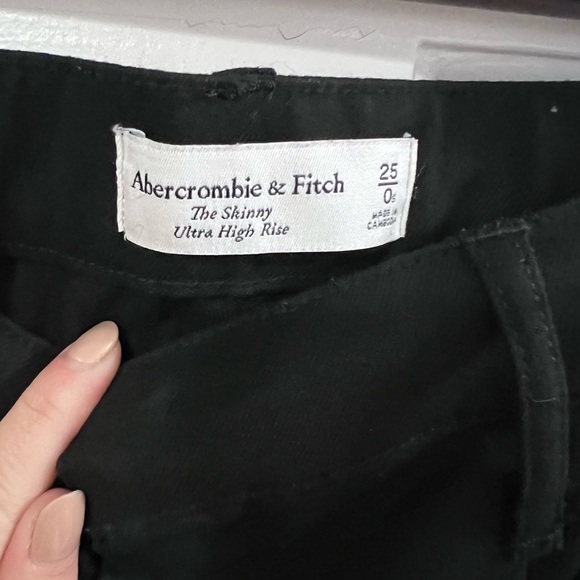 Abercrombie Black Split Hem Pants - Picture 5 of 10